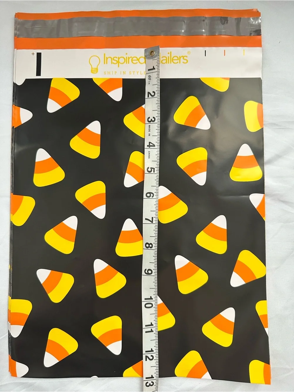Halloween Poly Mailers Variety Pack 10x13 Candy Corn Pumpkin Pink 25 Count